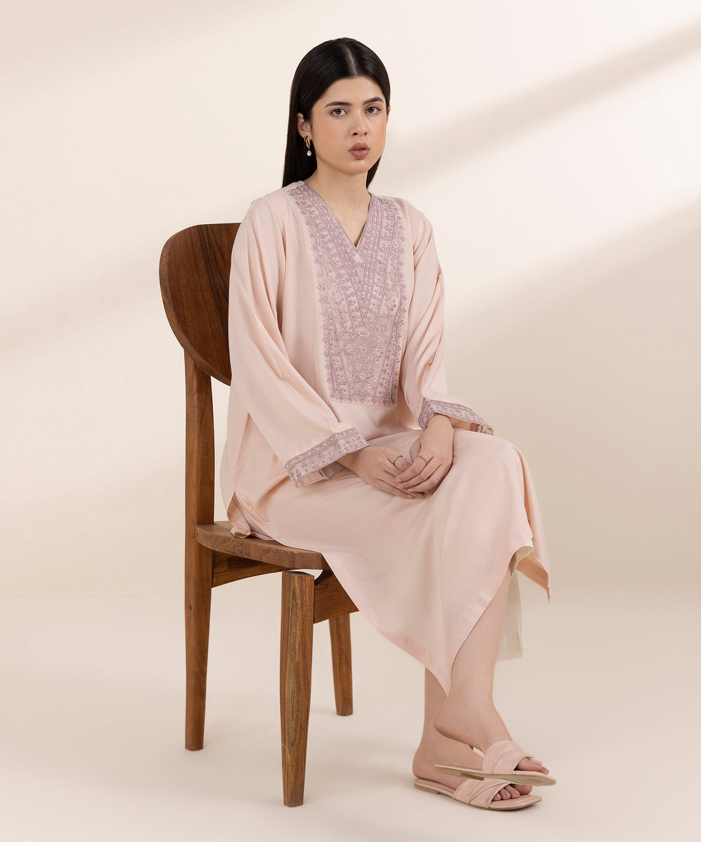 Embroidered Arabic Lawn Shirt