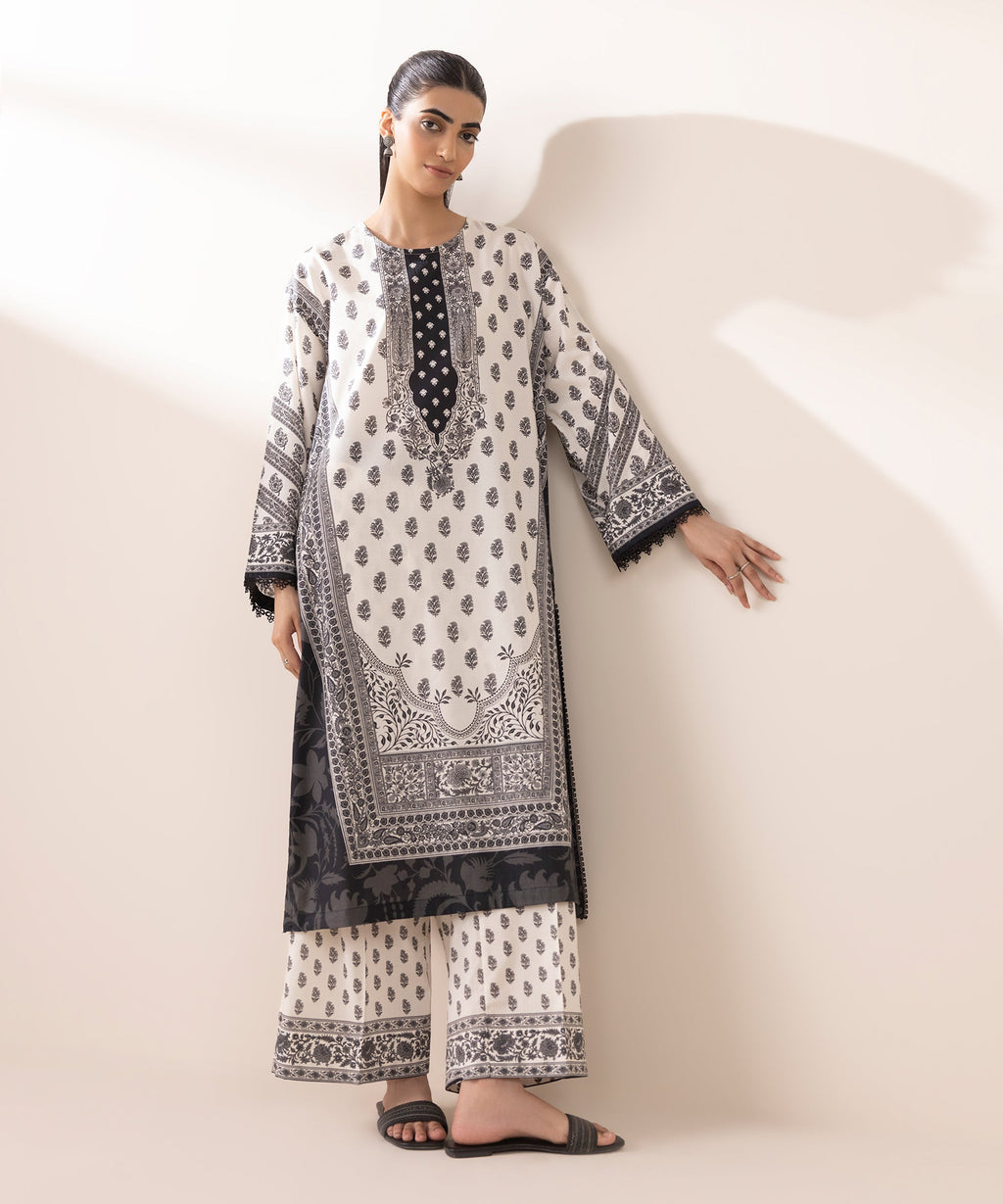 Printed Blended Lawn Shirt