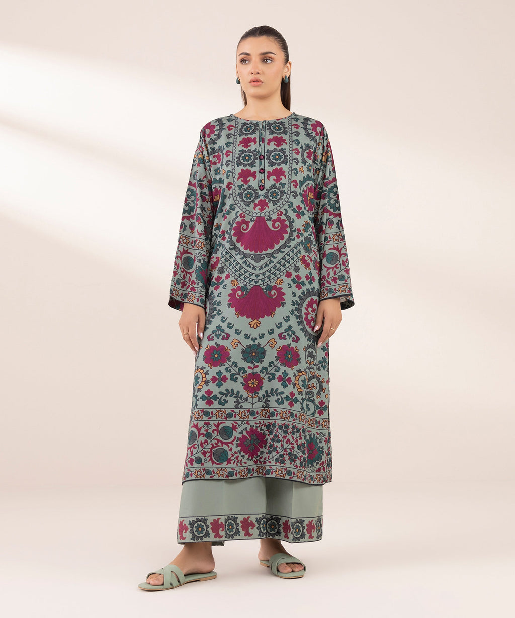 Printed Arabic Lawn Shirt