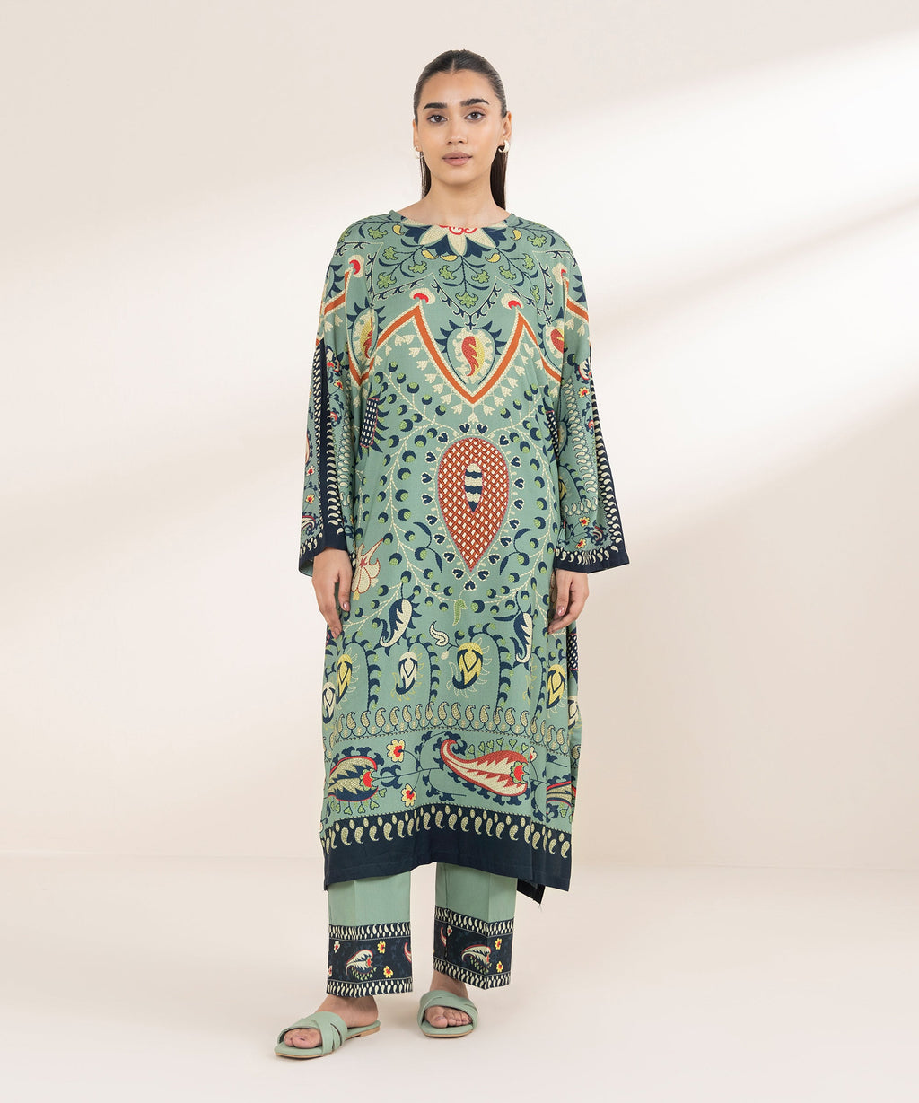Printed Arabic Lawn Shirt