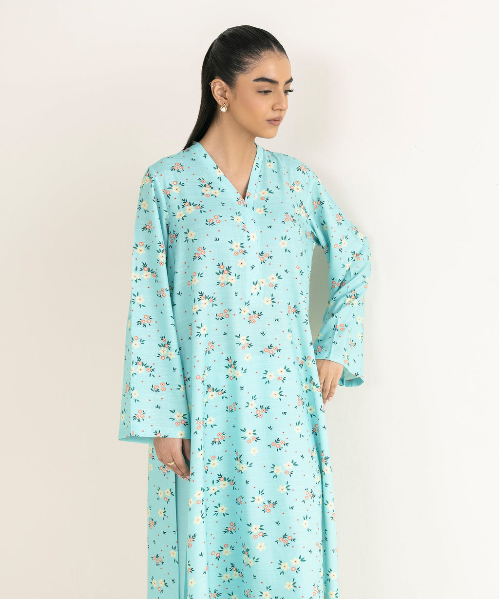 Printed Textured Viscose Shirt
