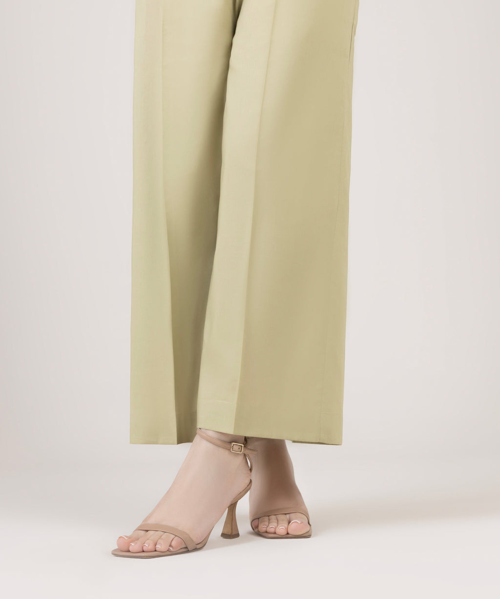 Textured Viscose Flared Pants