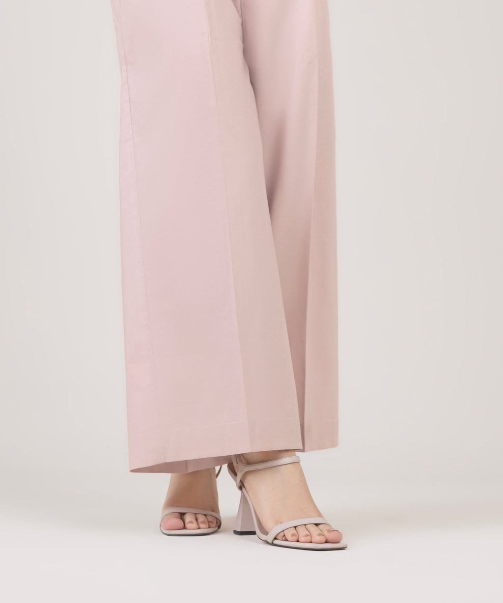 Textured Viscose Flared Pants