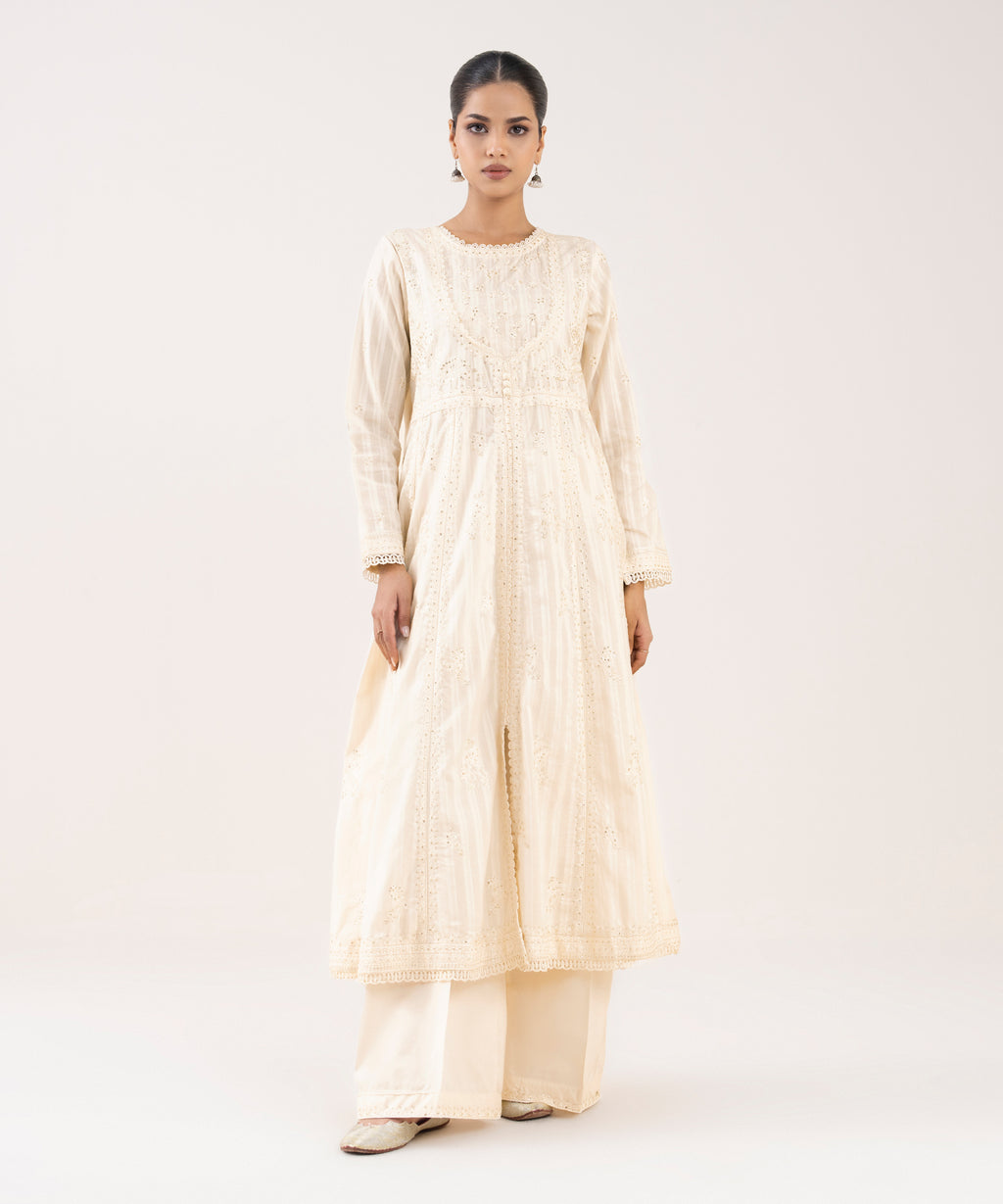 Embroidered Lawn Pishwas