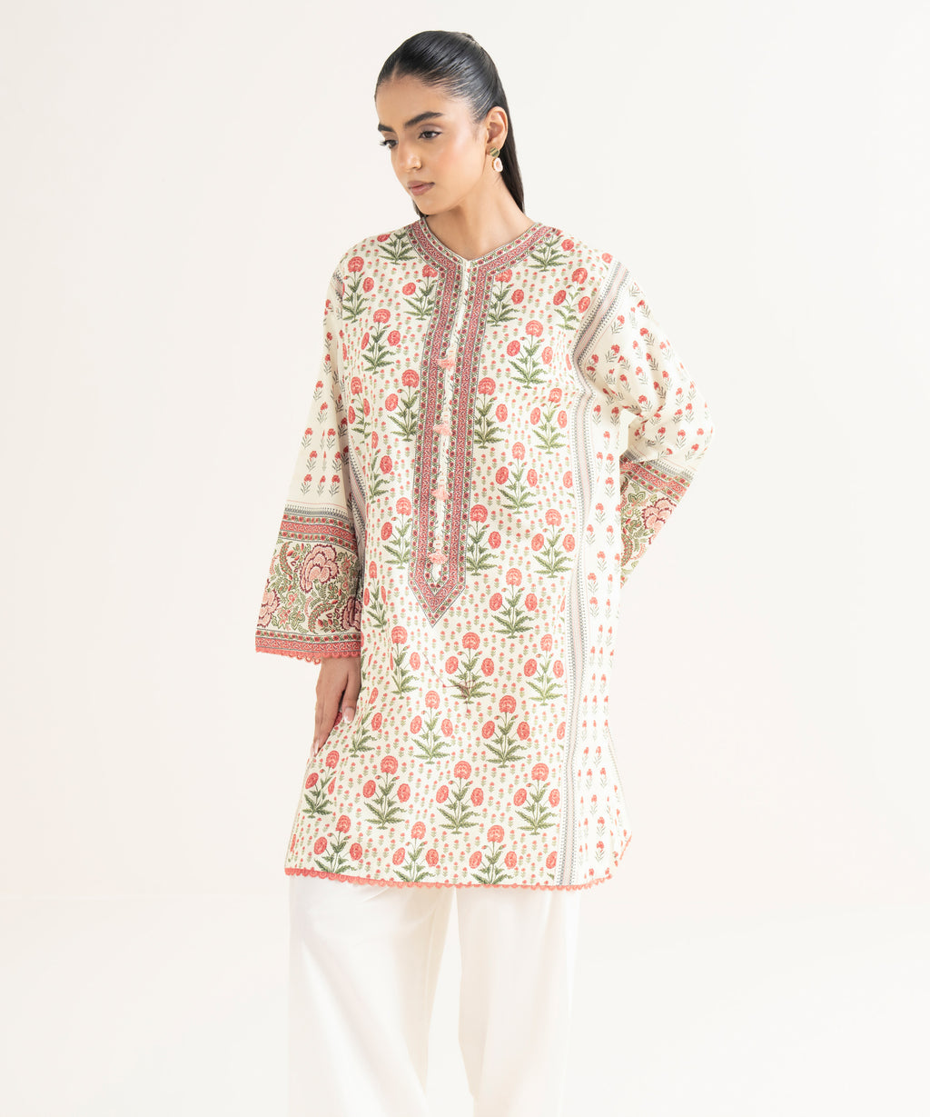 Printed Cambric Shirt