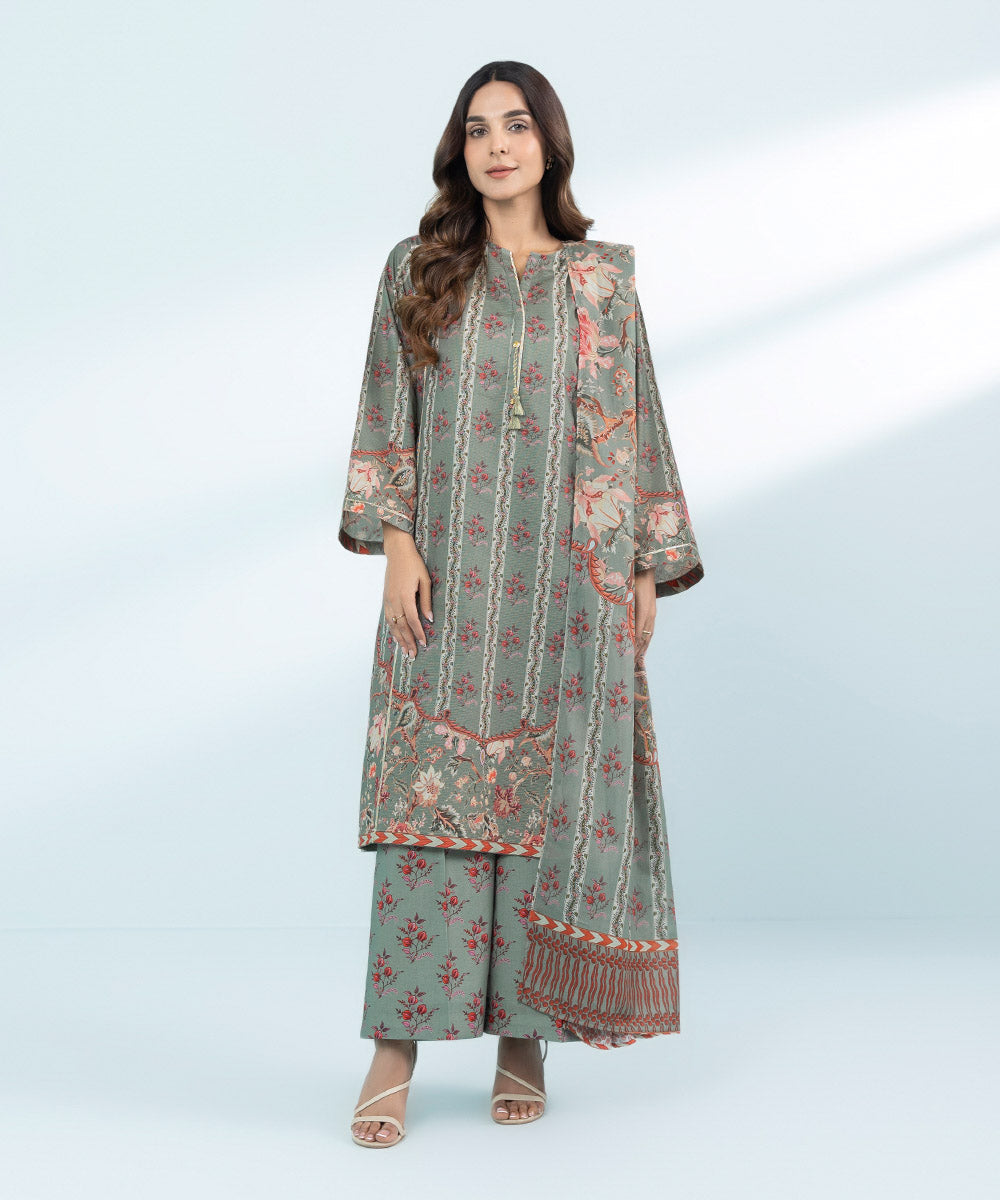 Mommy & Me Women's Three Piece Green Suit 
