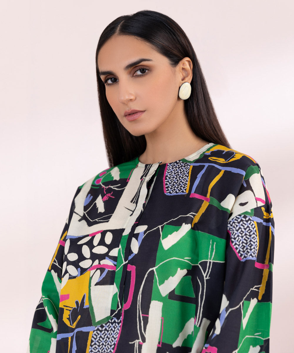 Women's Pret Lawn Multi Printed Boxy Shirt