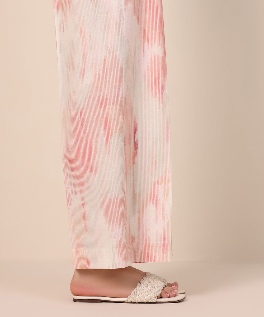 Women's Pret Cambric Pink Printed Culottes