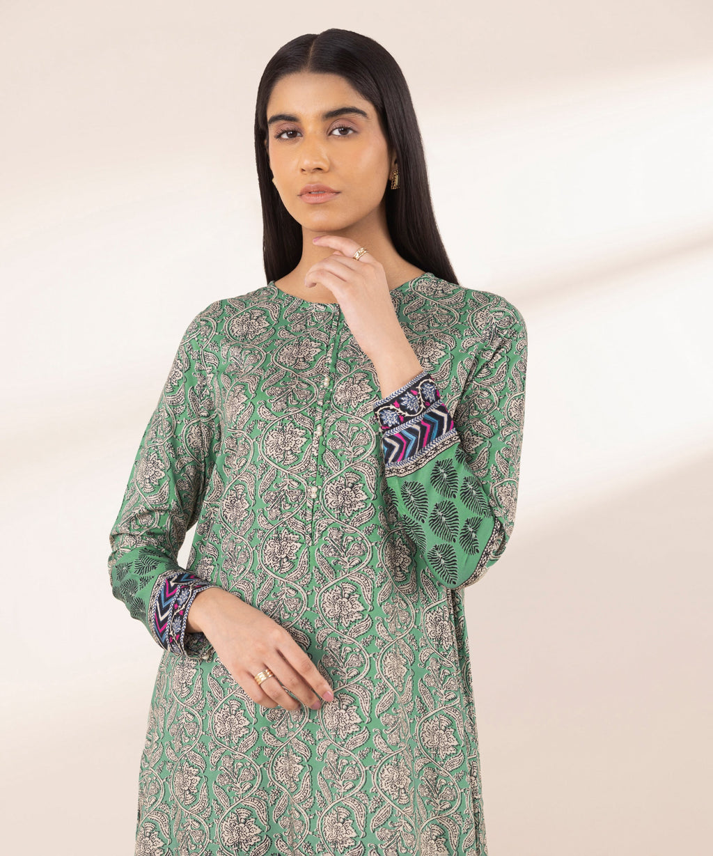 Printed Arabic Lawn Shirt