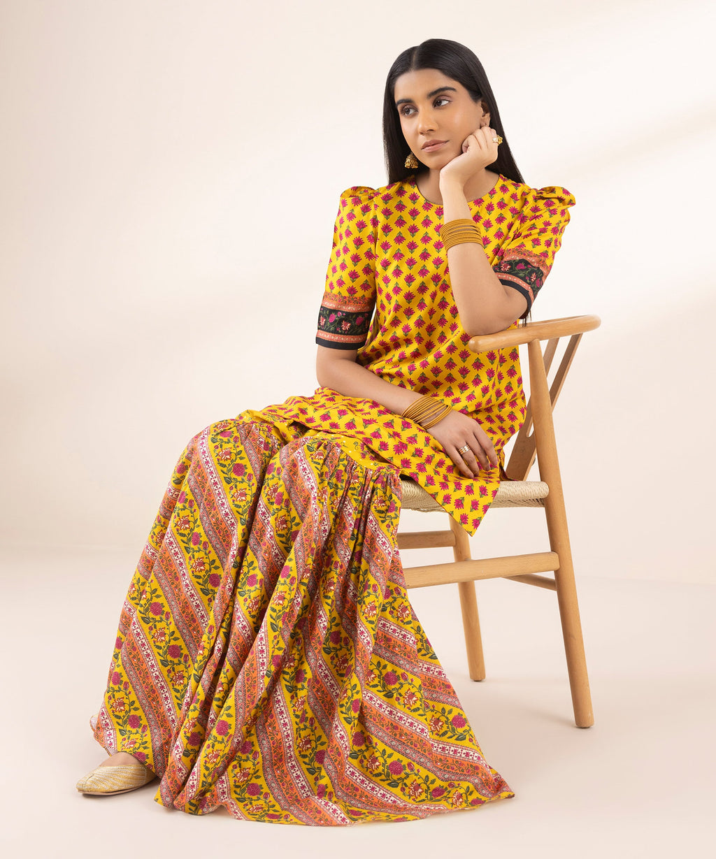 Printed Arabic Lawn Shirt