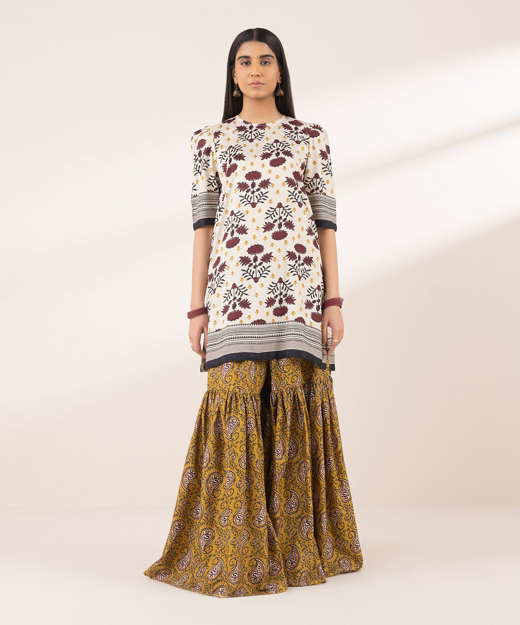 Printed Arabic Lawn Shirt