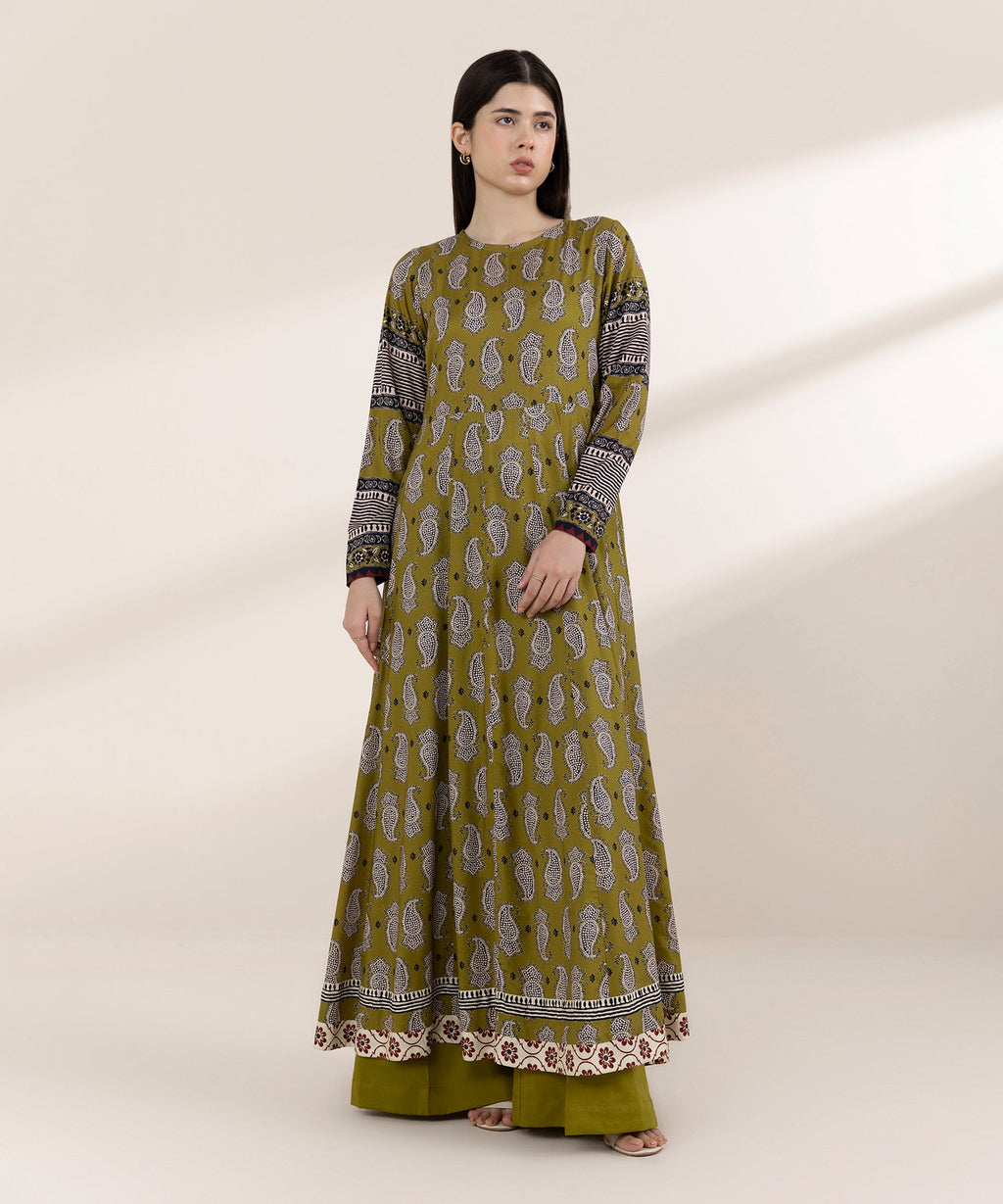 Printed Arabic Lawn Pishwas