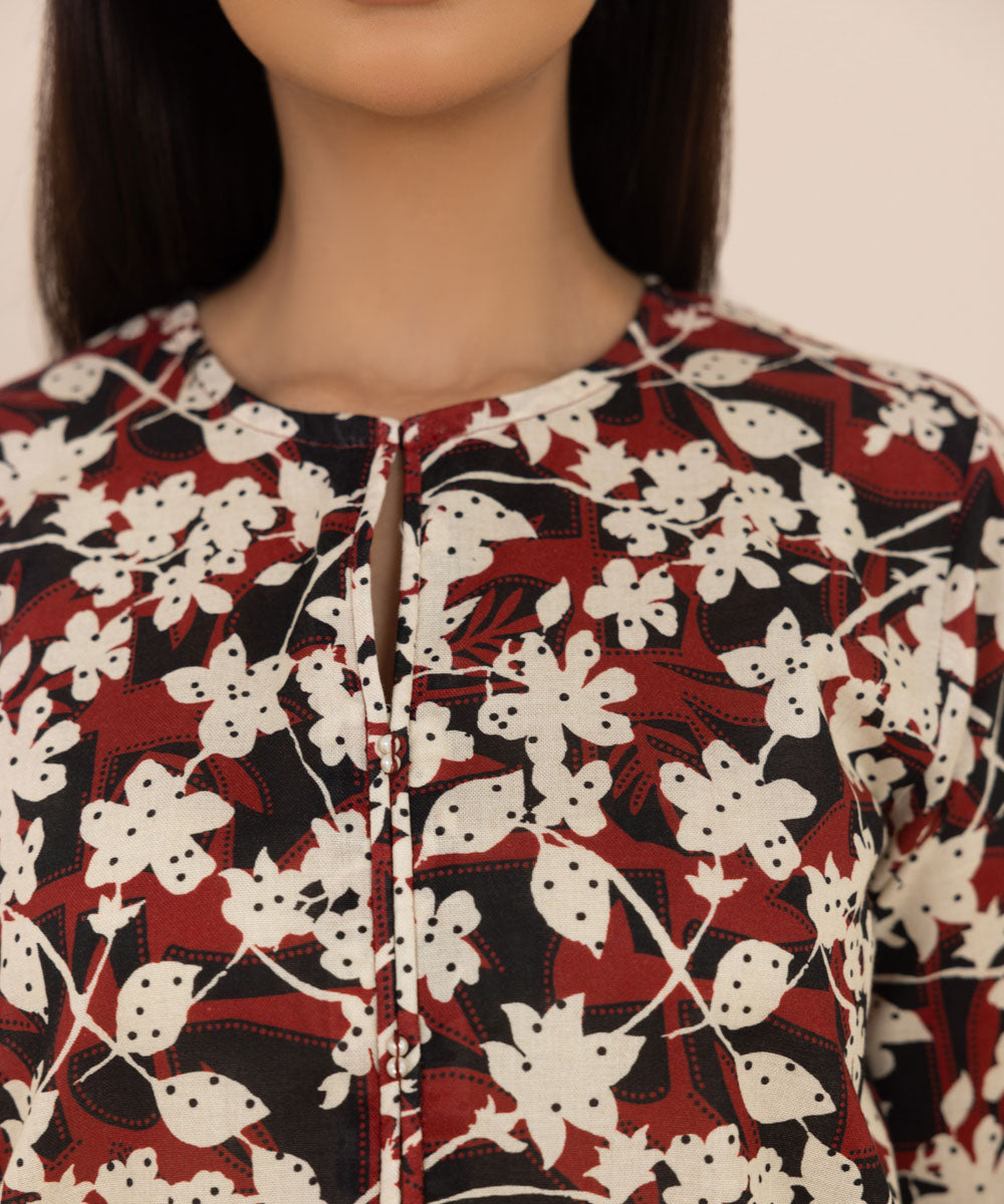 Women's Pret Khaddar Printed Multi A-Line Shirt