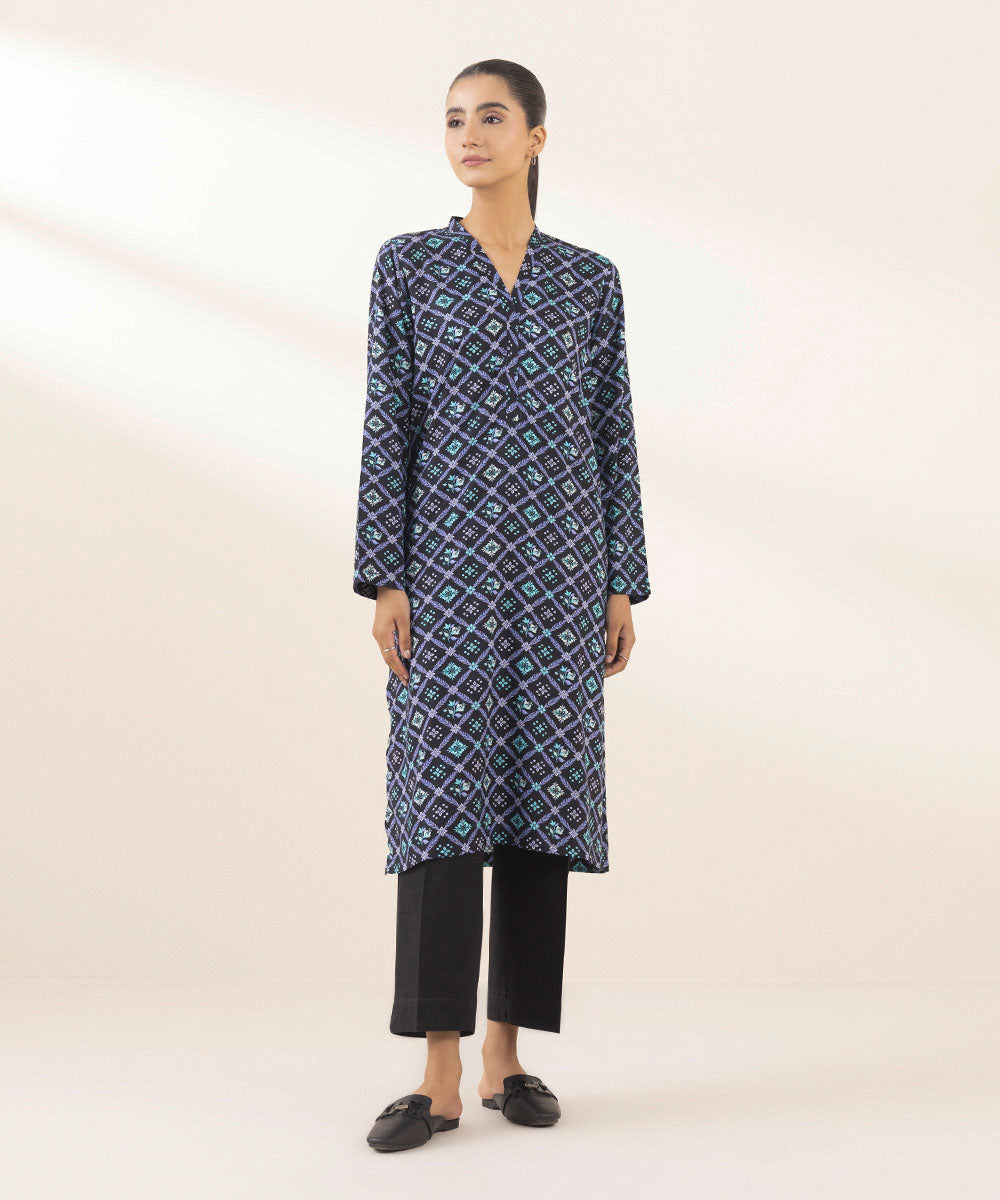 Women's Pret Arabic Lawn Printed Multi A-Line Shirt