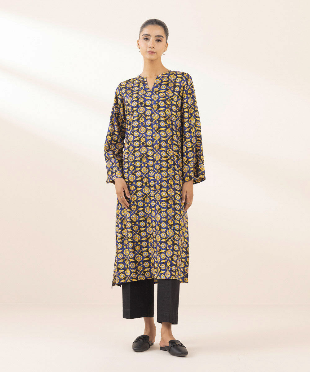 Women's Pret Arabic Lawn Printed Multi A-Line Shirt