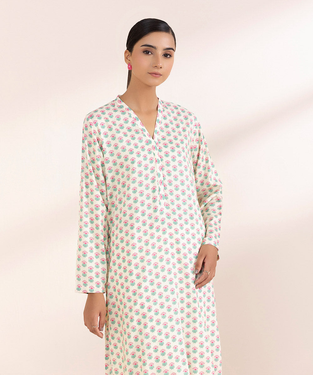 Women's Pret Arabic Lawn Printed Multi Straight Shirt