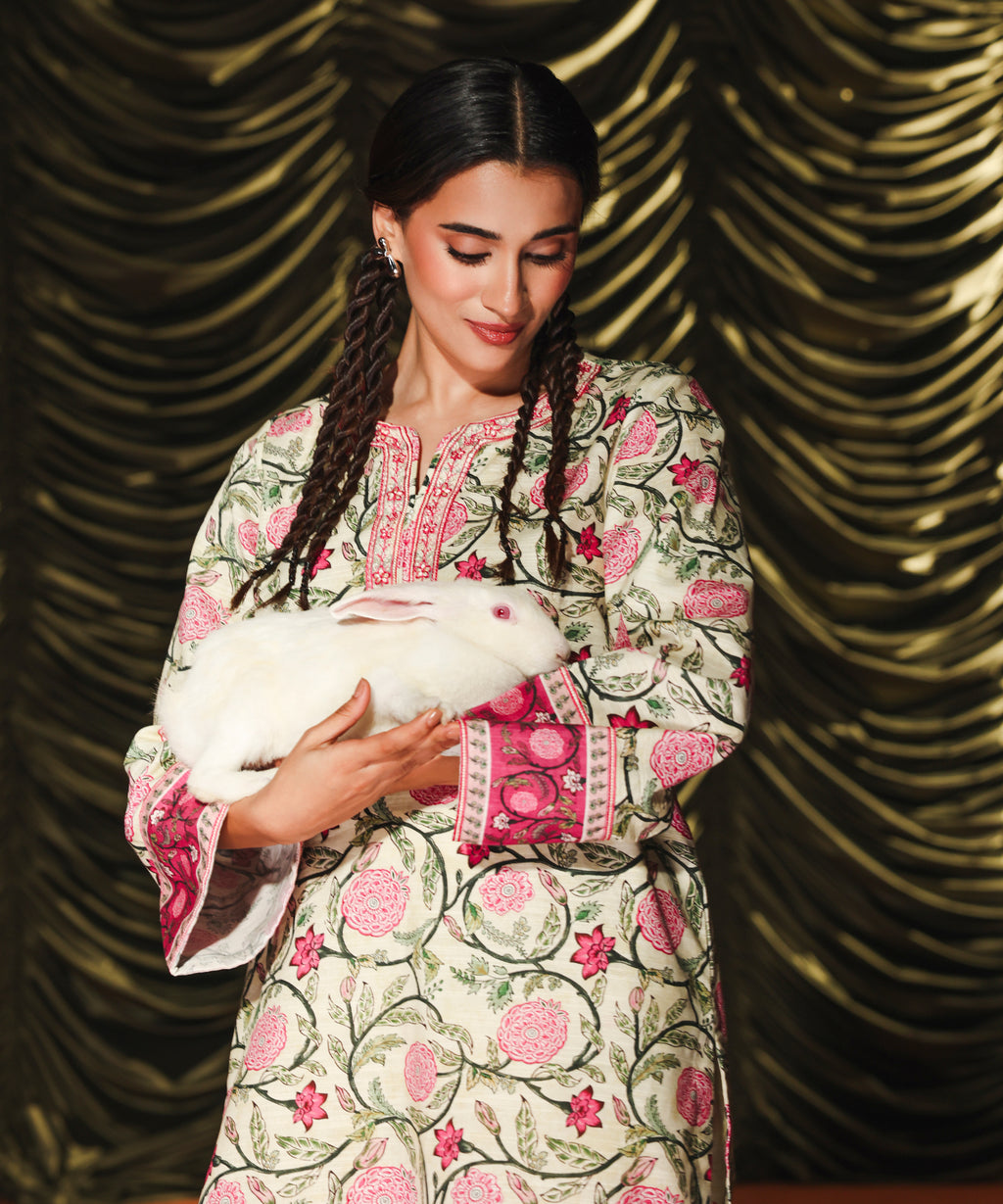 Embroidered Khaddar Shirt