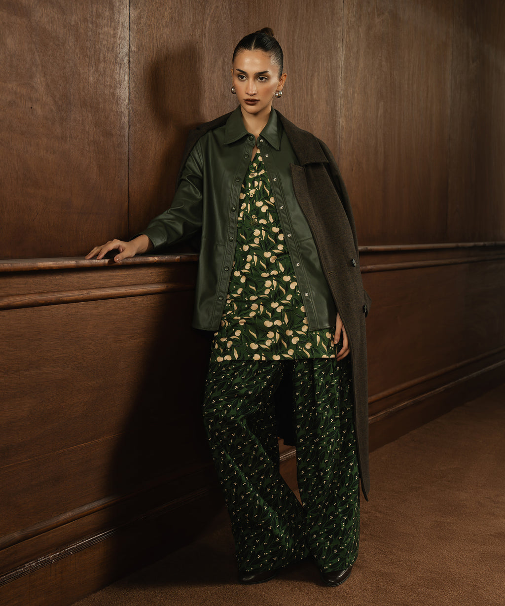 Printed Khaddar Farshi Shalwar