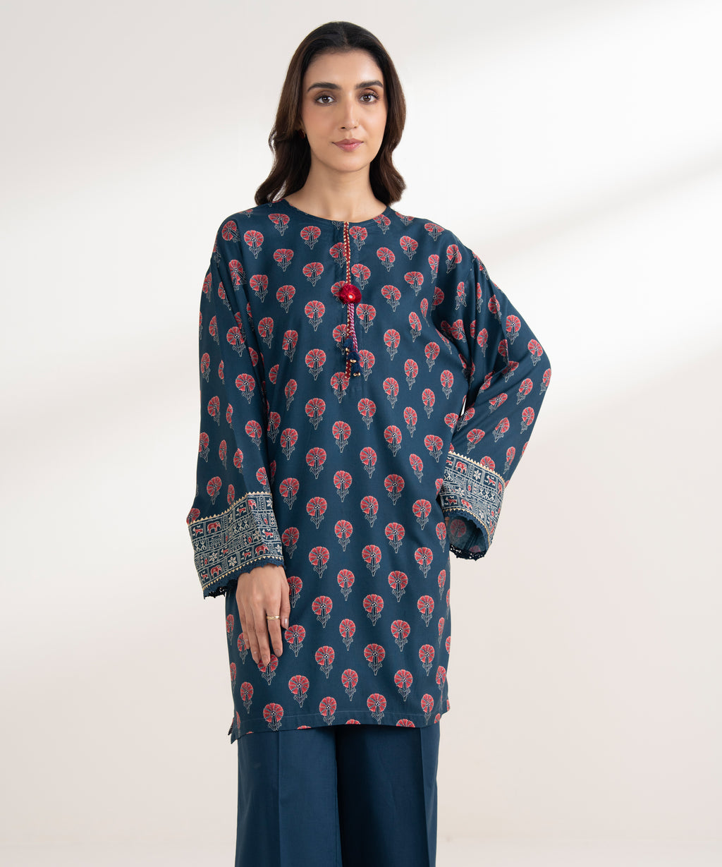 Printed Viscose Linen Shirt