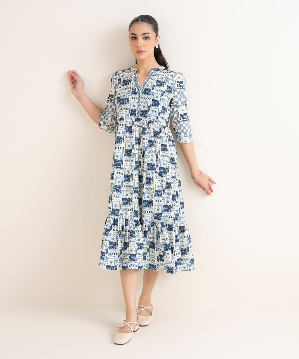 Printed Cambric Dress