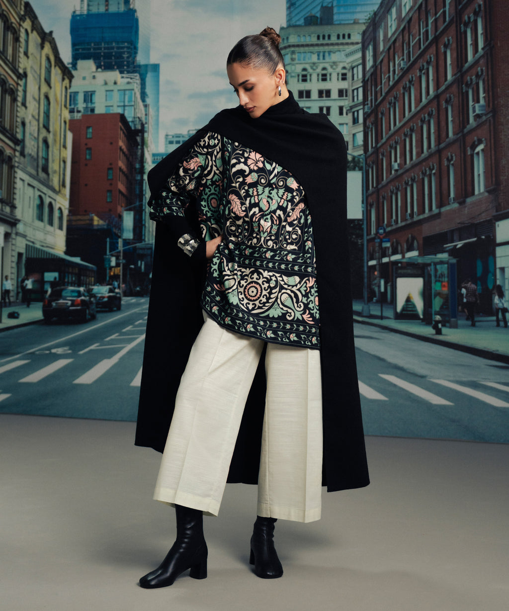 Printed Light Khaddar Shirt