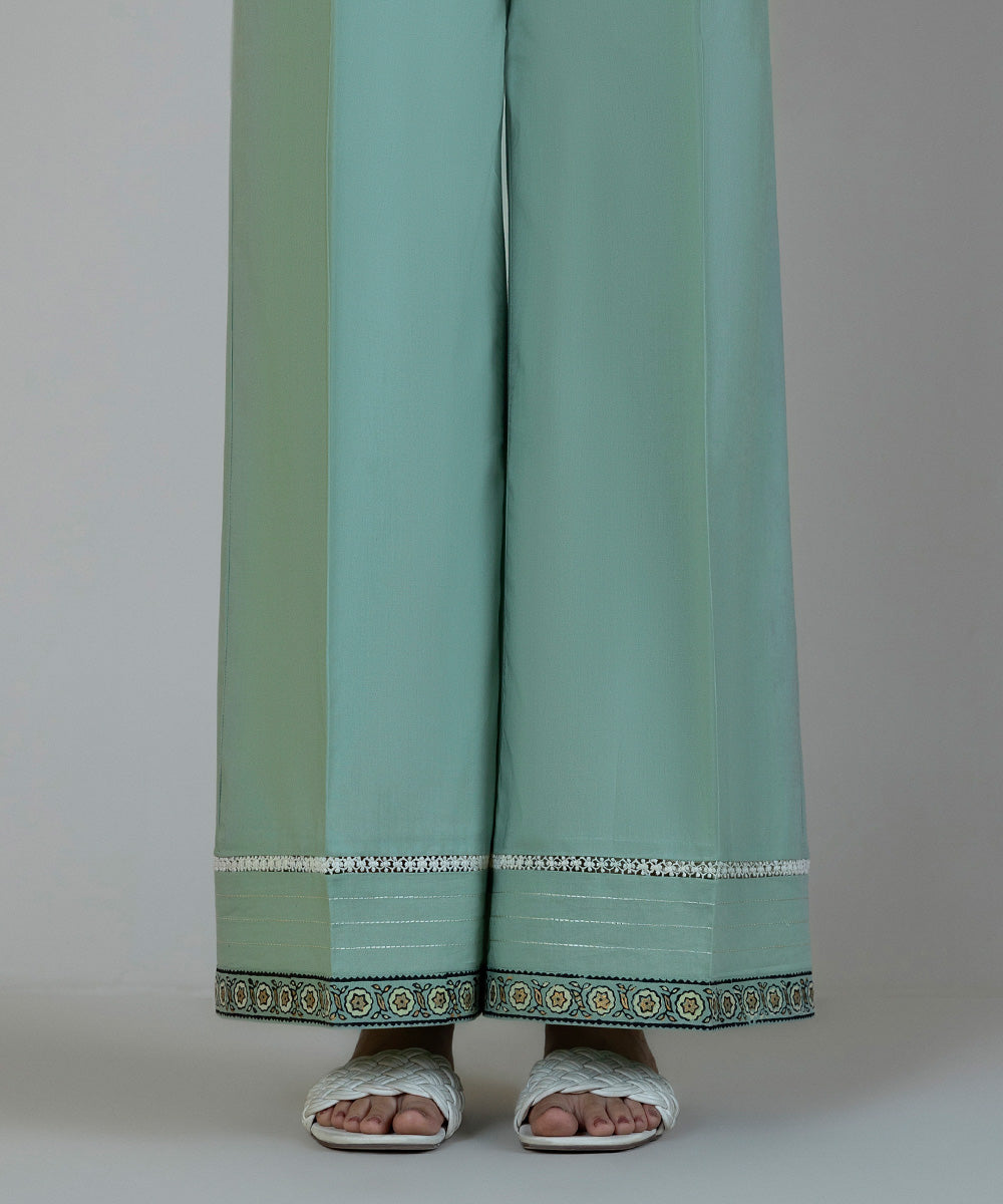 Women's Pret Cambric Green Dyed Culottes