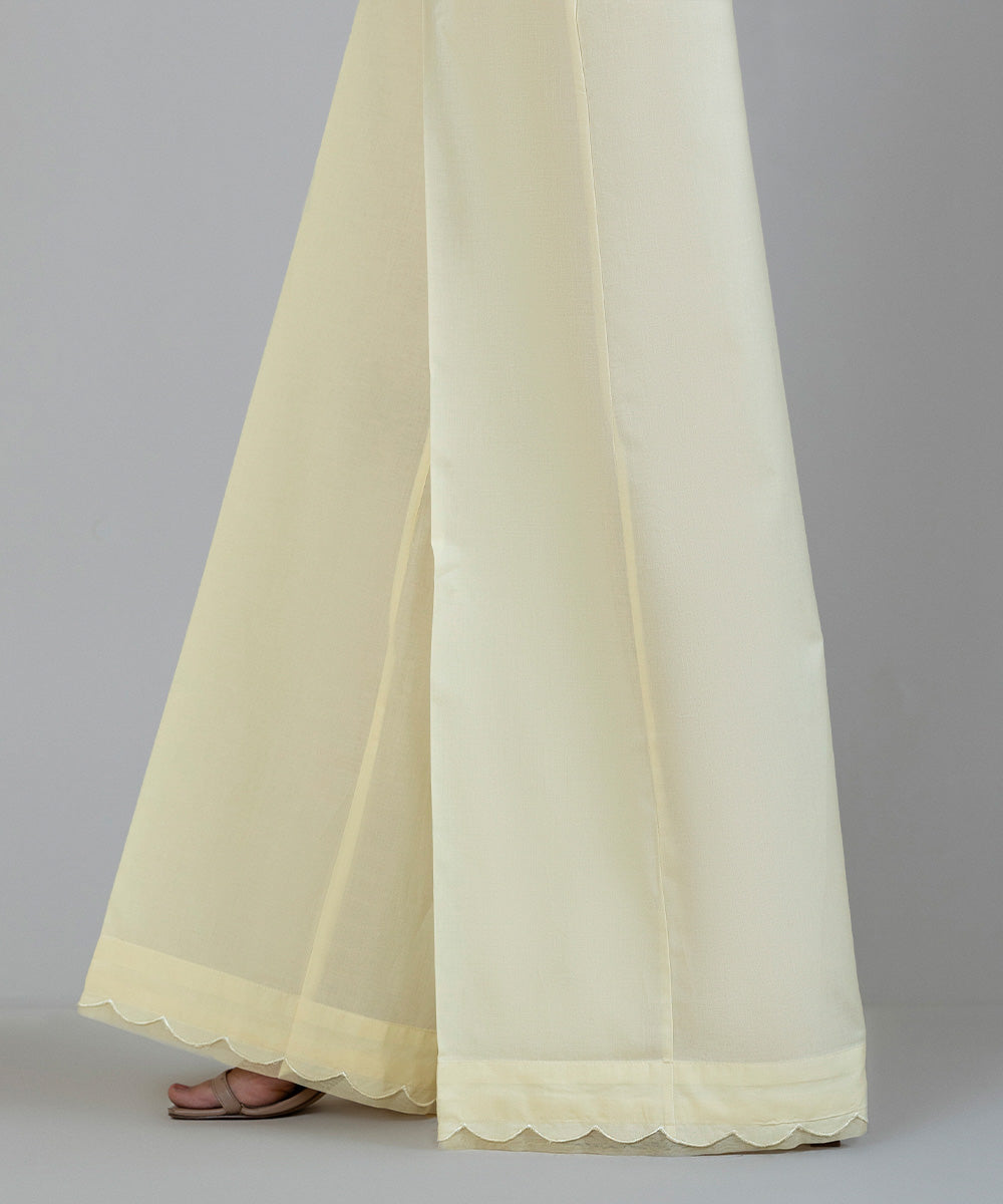 Women's Pret Cambric Off White Dyed Culottes