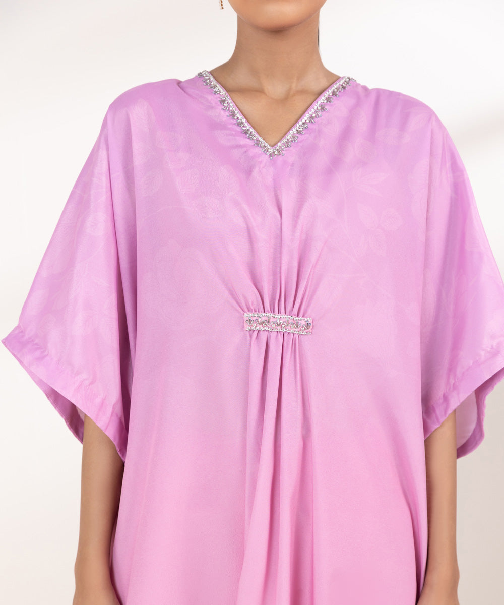 Women's Pret Blended Grip Pink Printed Kaftan