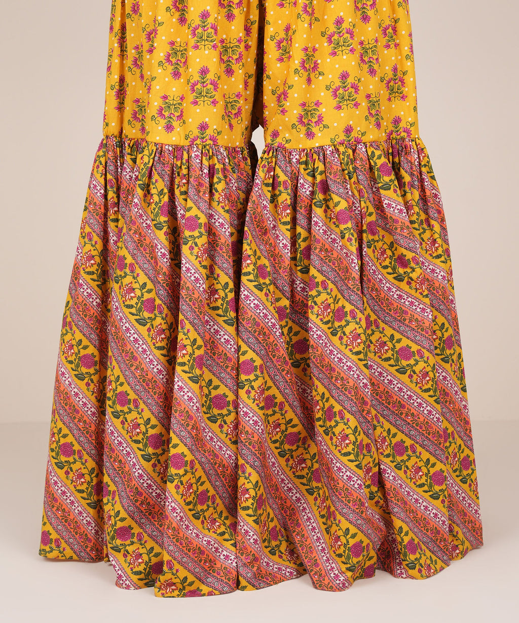 Printed Cambric Gharara