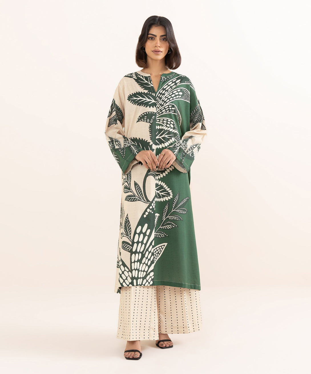 Women's RTW Cross Hatch Multi Printed Boxy Shirt