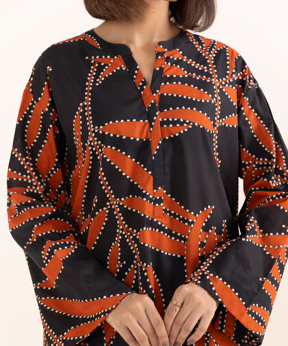 Women's RTW Cross Hatch Multi Printed Boxy Shirt