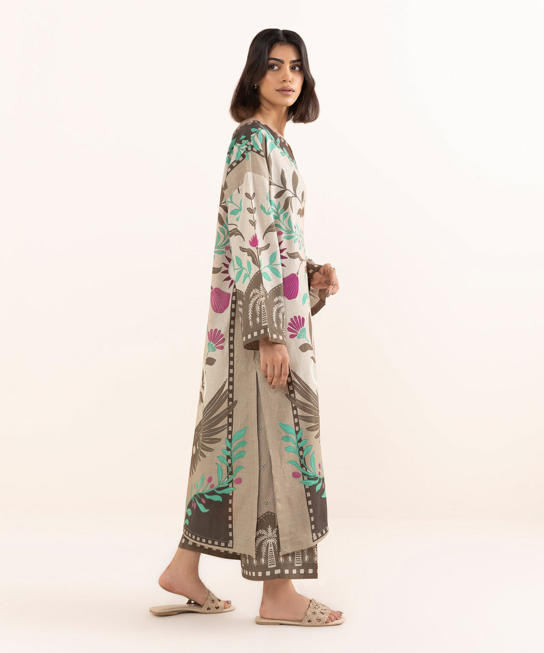 Women's RTW Cross Hatch Multi Printed Boxy Shirt
