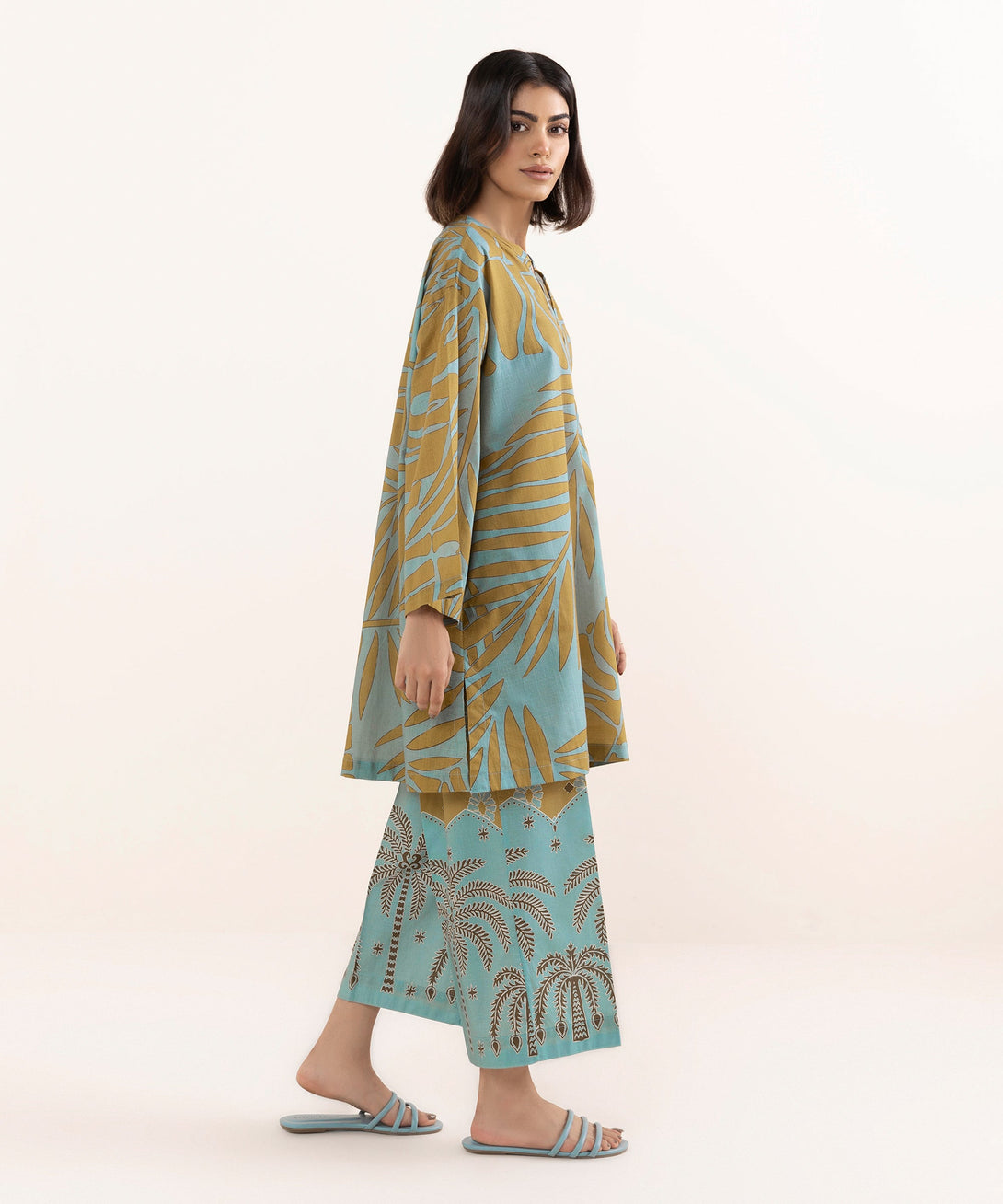 Women's RTW Cross Hatch Multi Printed Boxy Shirt