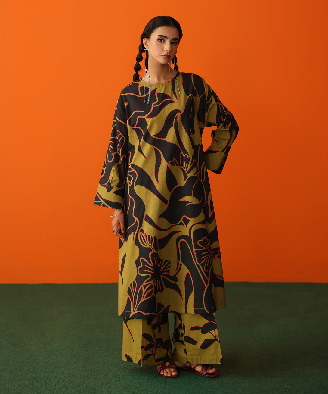 Women's RTW Cross Hatch Multi Printed Boxy Shirt