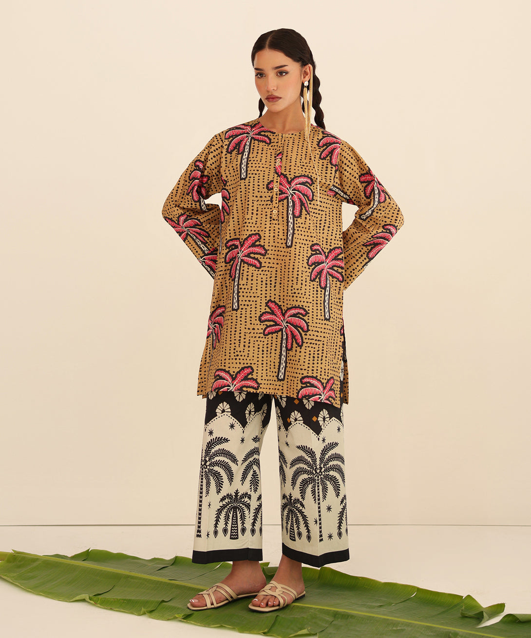 Women's RTW Cross Hatch Multi Printed Boxy Shirt