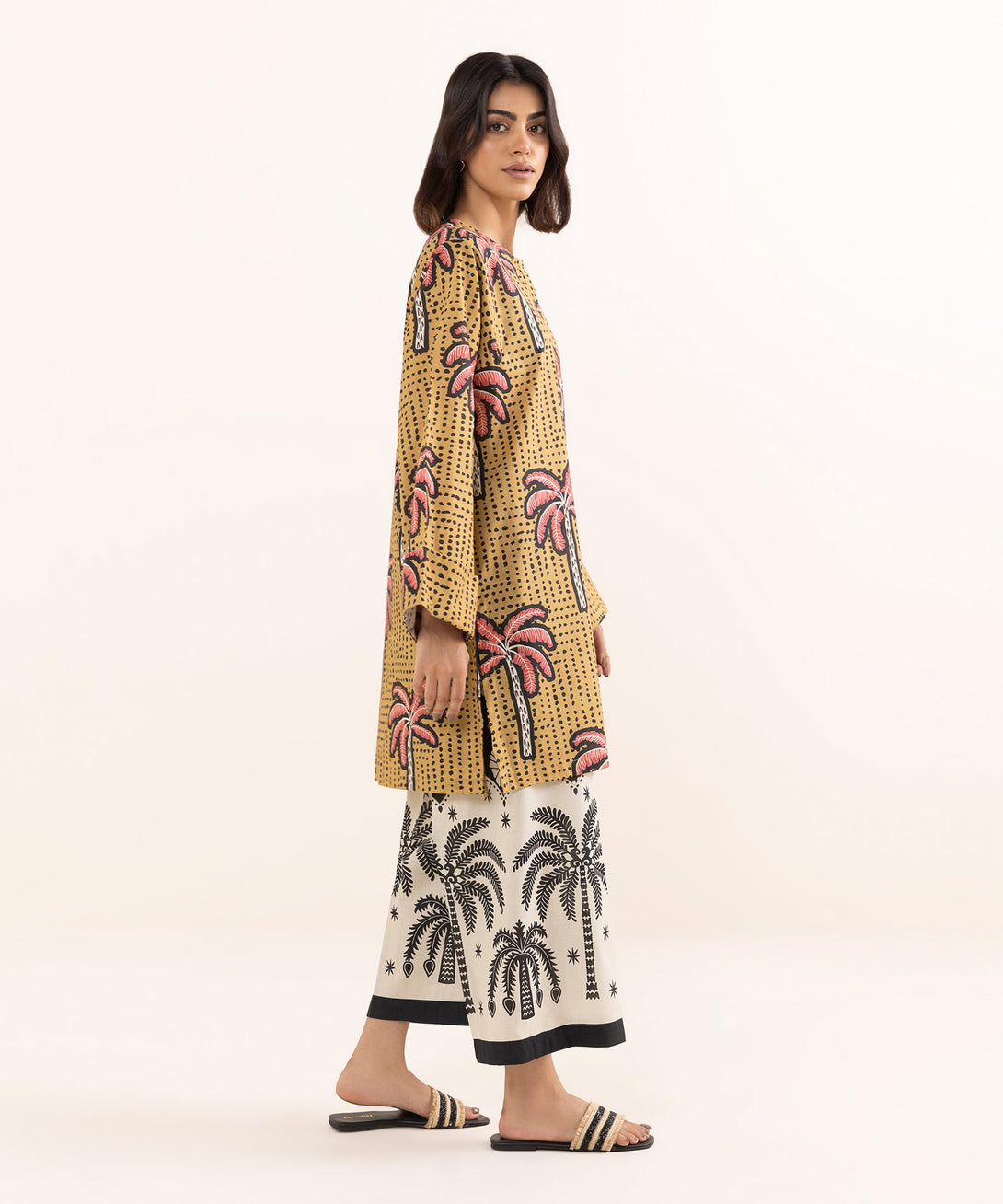 Women's RTW Cross Hatch Multi Printed Boxy Shirt
