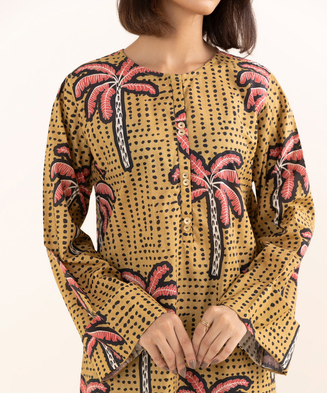 Women's RTW Cross Hatch Multi Printed Boxy Shirt