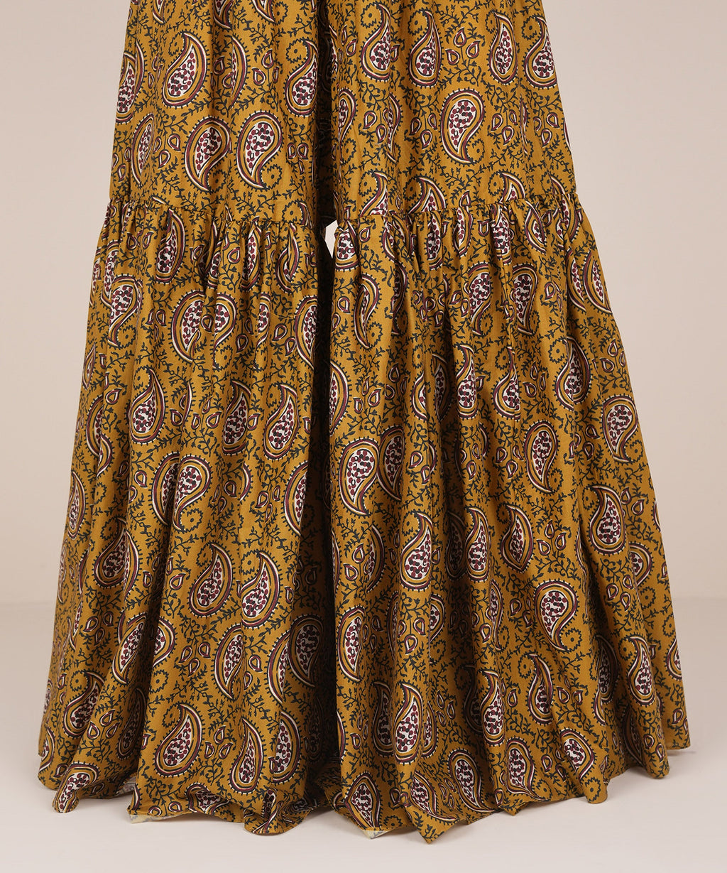 Printed Cambric Gharara