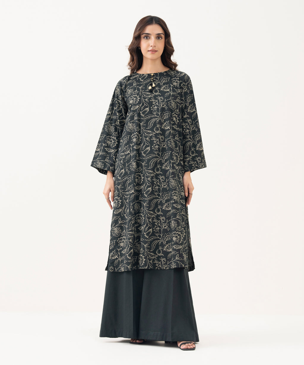 Cotton Viscose Flared Shirt