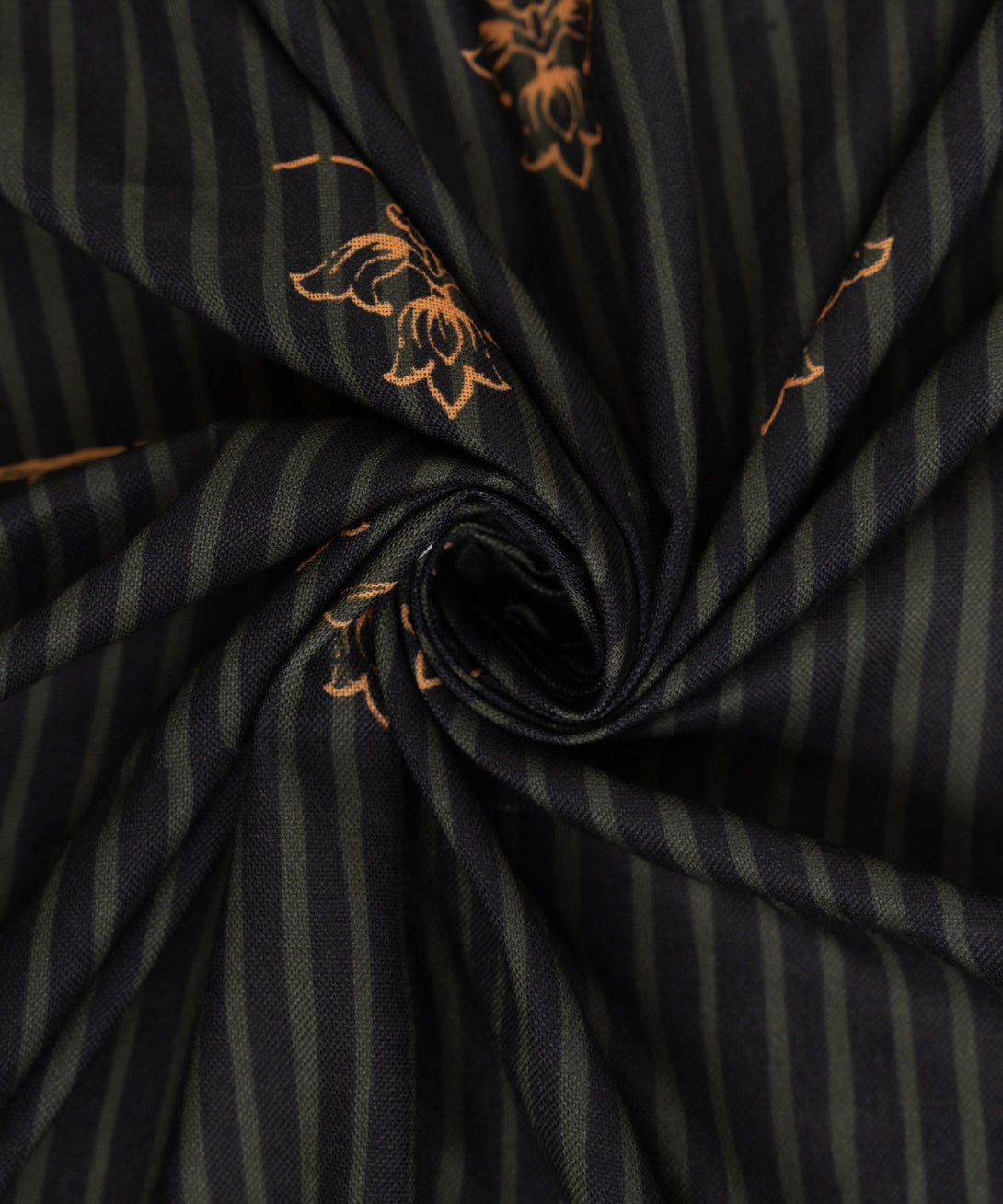 Black Printed Blended Shawl