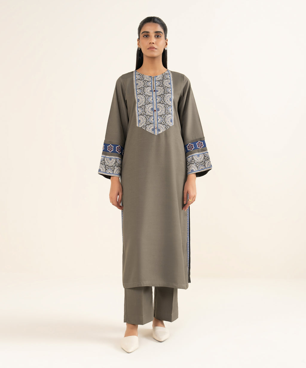 Solid Arabic Khaddar Shirt