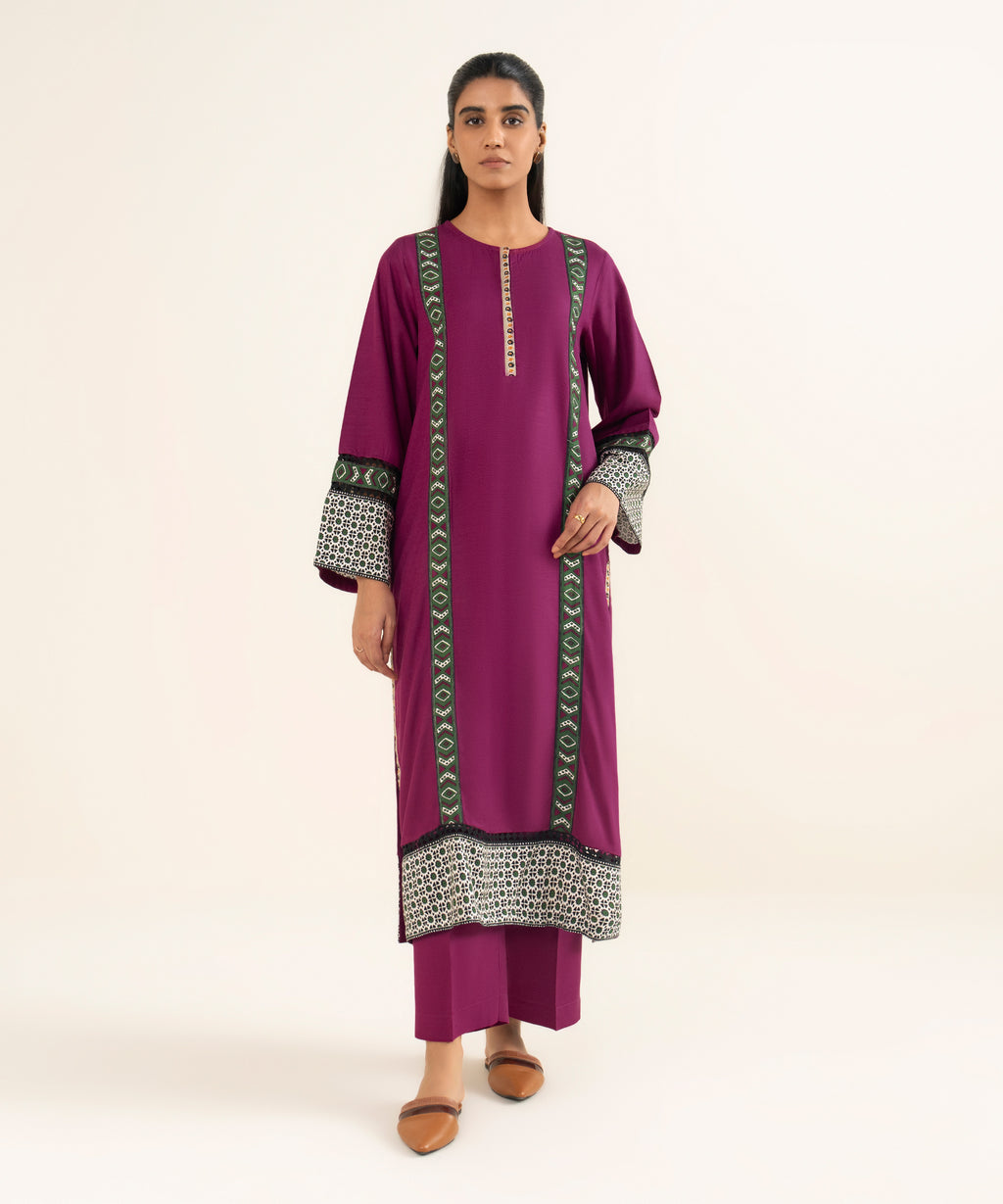 Solid Arabic Khaddar Shirt