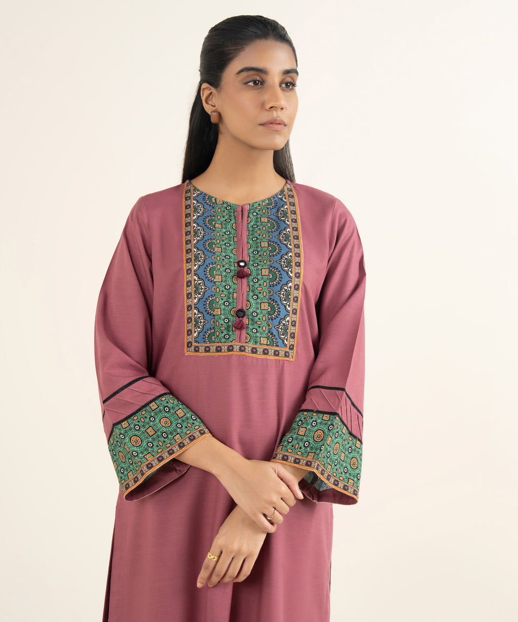 Solid Arabic Khaddar Shirt