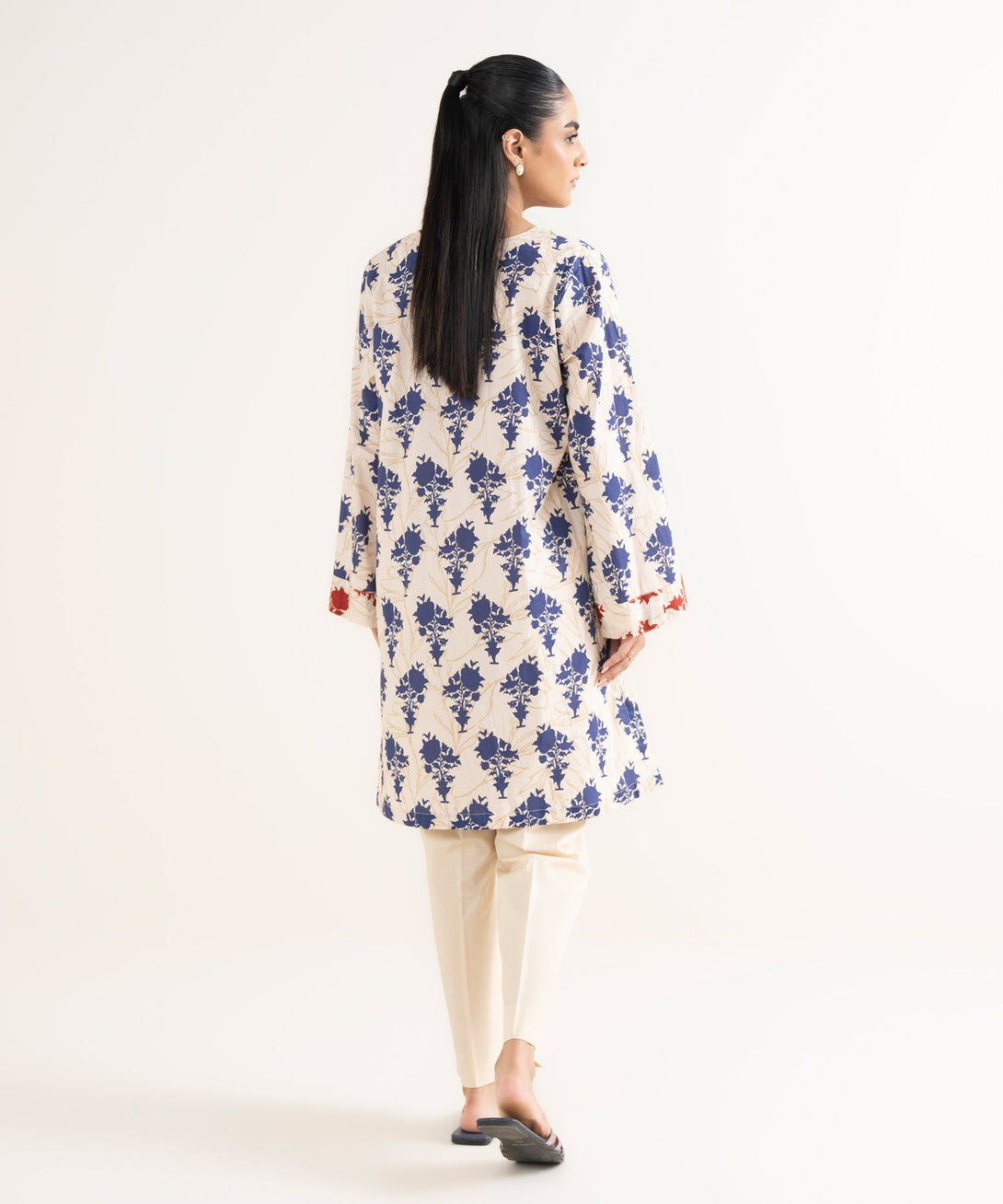 Women's RTW Textured Viscose Printed Straight Multi Shirt