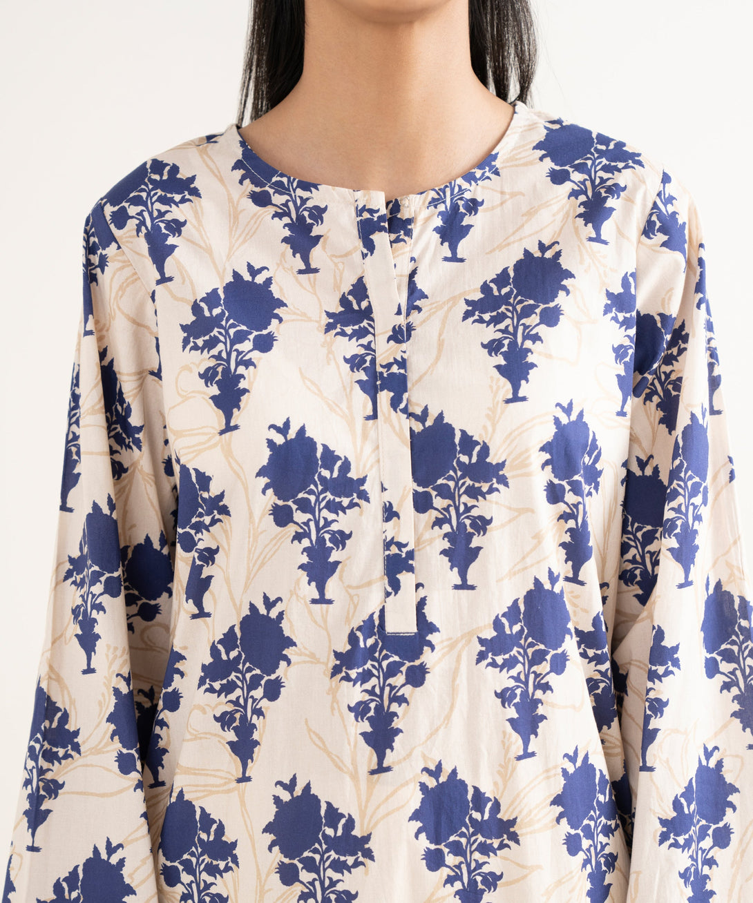 Women's RTW Textured Viscose Printed Straight Multi Shirt