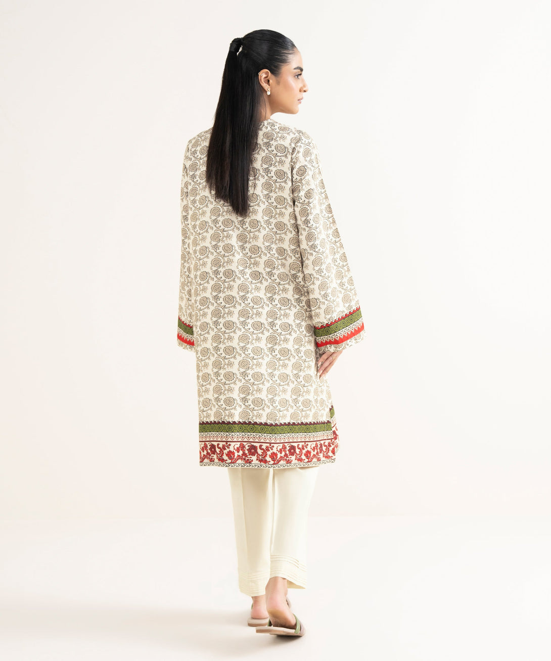 Women's RTW Textured Viscose Printed Straight Multi Shirt