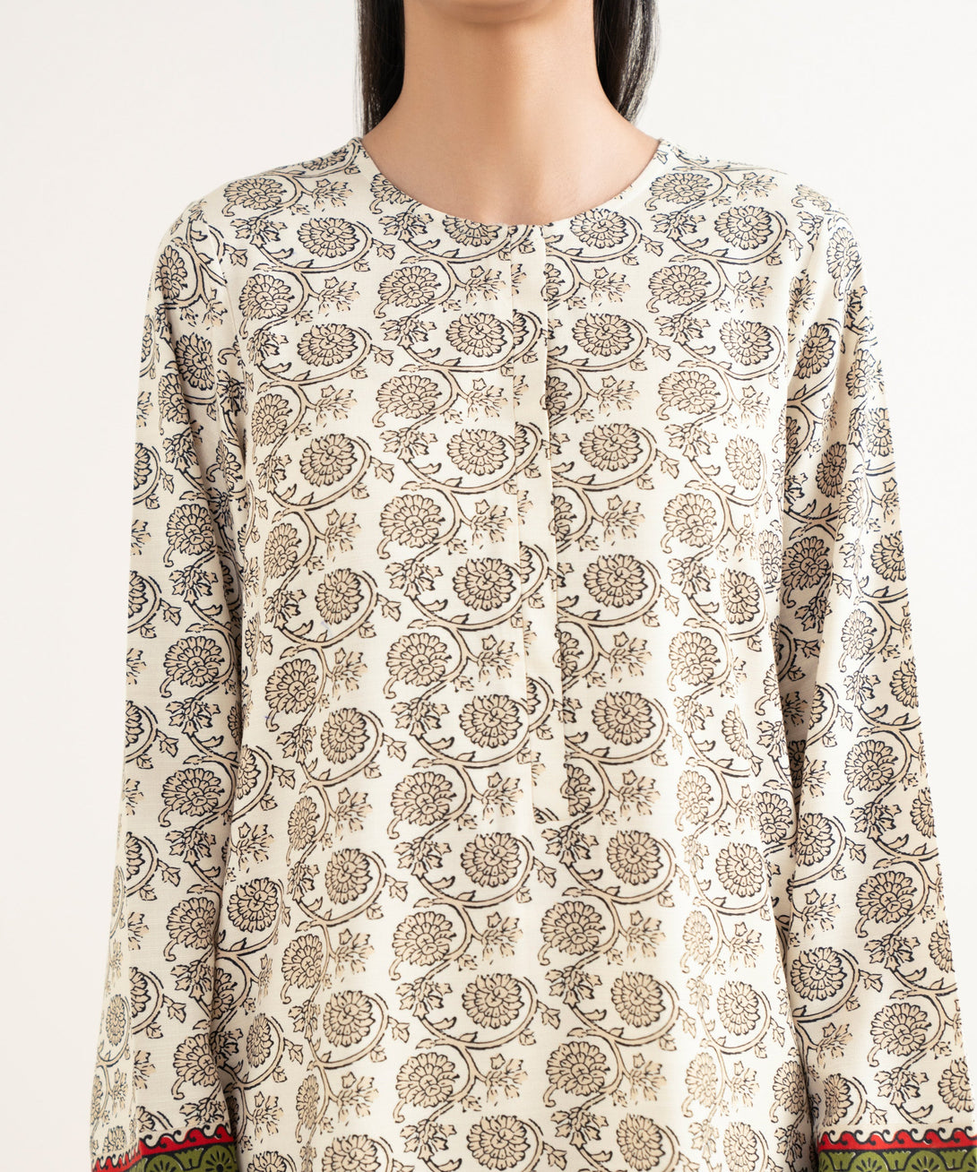 Women's RTW Textured Viscose Printed Straight Multi Shirt