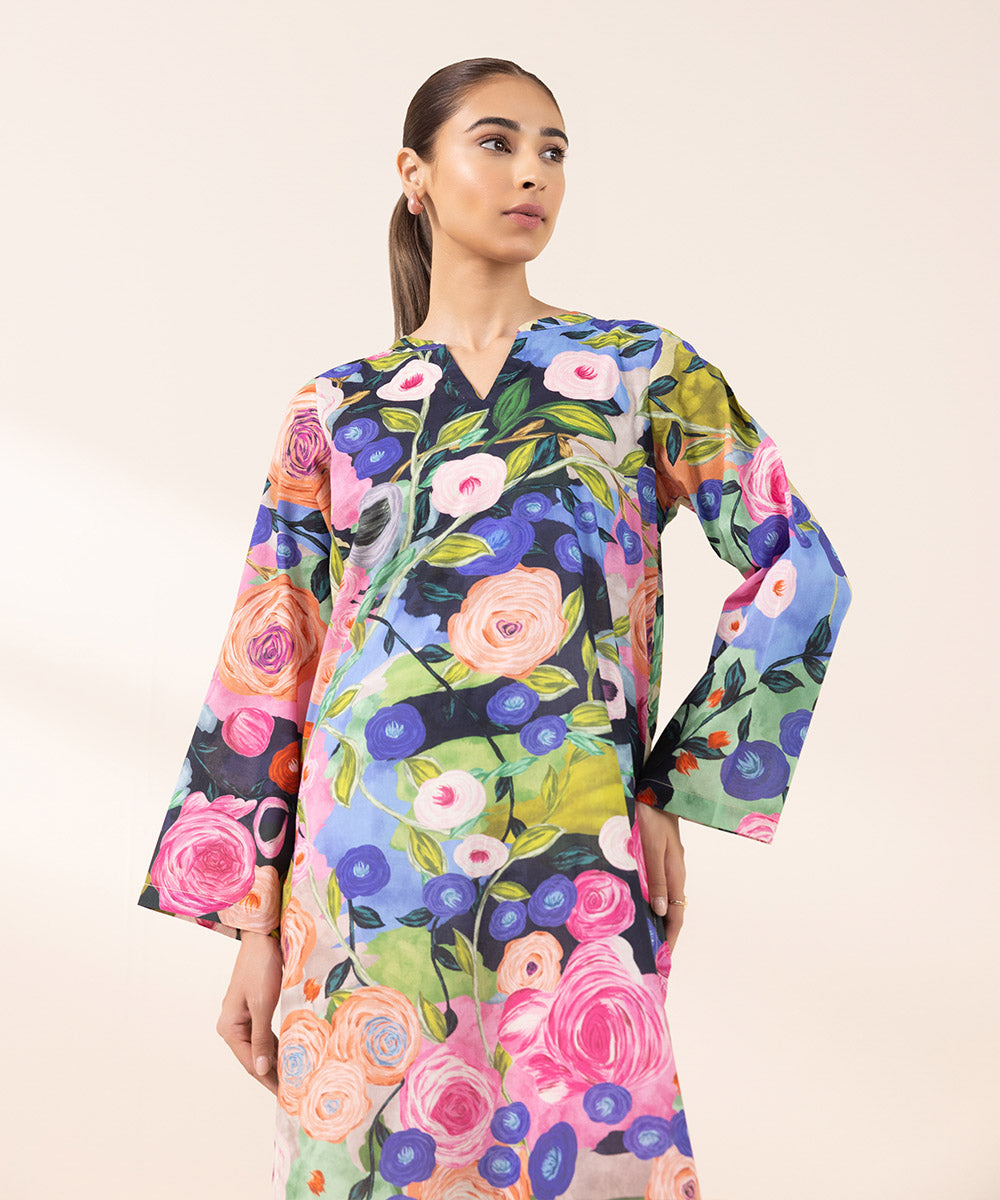 Women's Pret Lawn Printed Multi A-Line Shirt