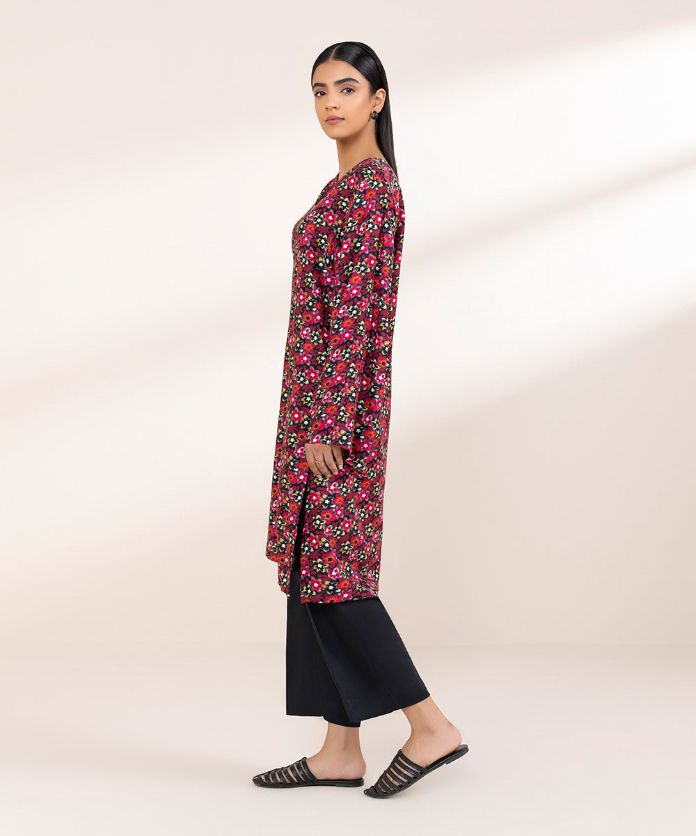 Women's Pret Linen Multi Printed Straight Shirt