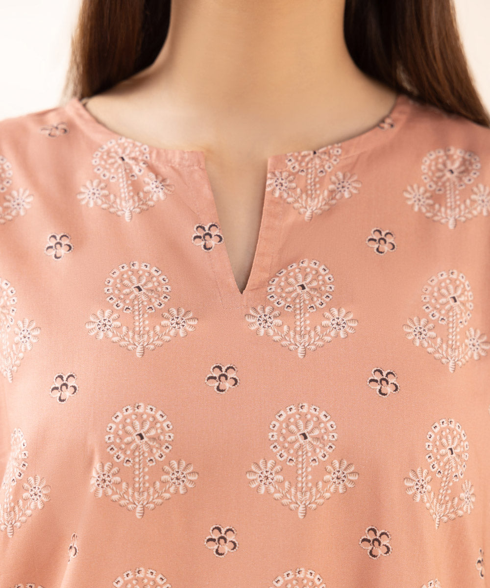 Women's Pret Lawn Printed Pink A-Line Shirt